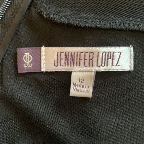 Jennifer Lopez Black Dress Size 12 - Picture 7 of 12